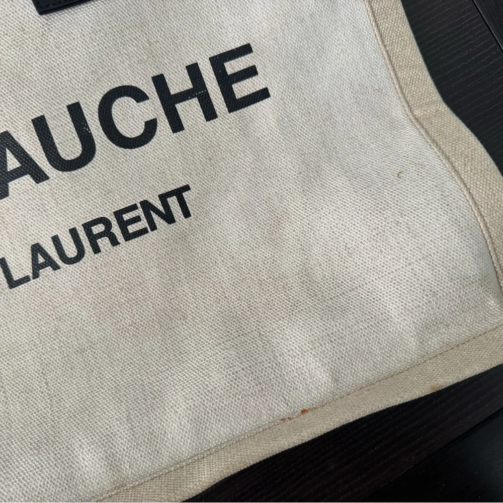 Saint Laurent Canvas RIVE GAUCHETote Bag Purse